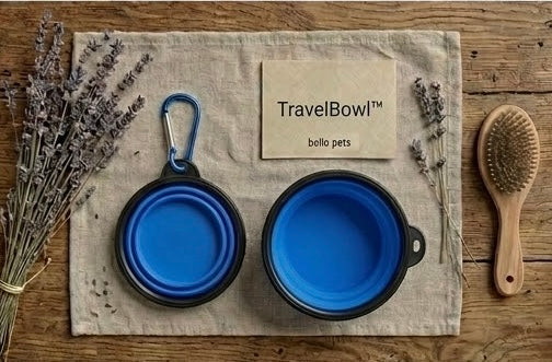 TravelBowl™: Ciotola Pieghevole in Silicone da Viaggio