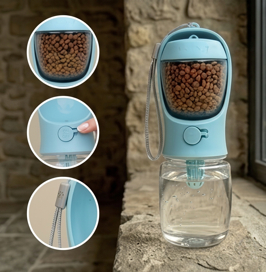 AuraBottle™: Borraccia Portatile Multifunzione