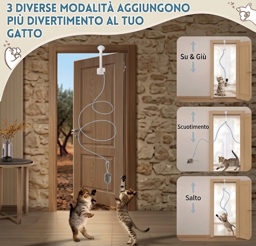 MicioBounce™ – Il Gioco Sospeso e Interattivo per Gatti